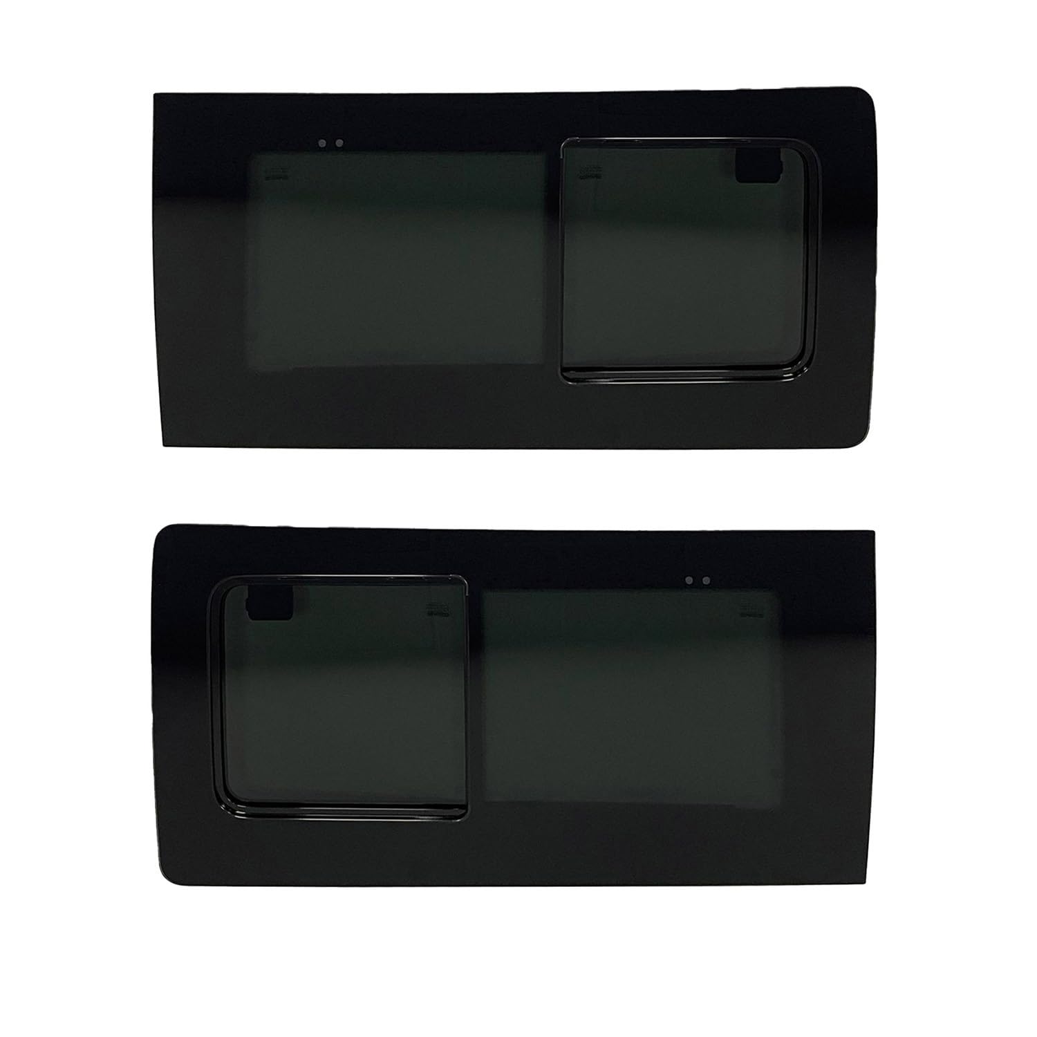 Seitenfenster Schiebefenster kompatibel mit VW T5 2003-2015 Links Rechts L1 L2 Set Schwarz Seitenfenster Schiebefenster kompatibel mit VW T5 2003-2015 Links Rechts L1 L2 Set Schwarz von OMAC