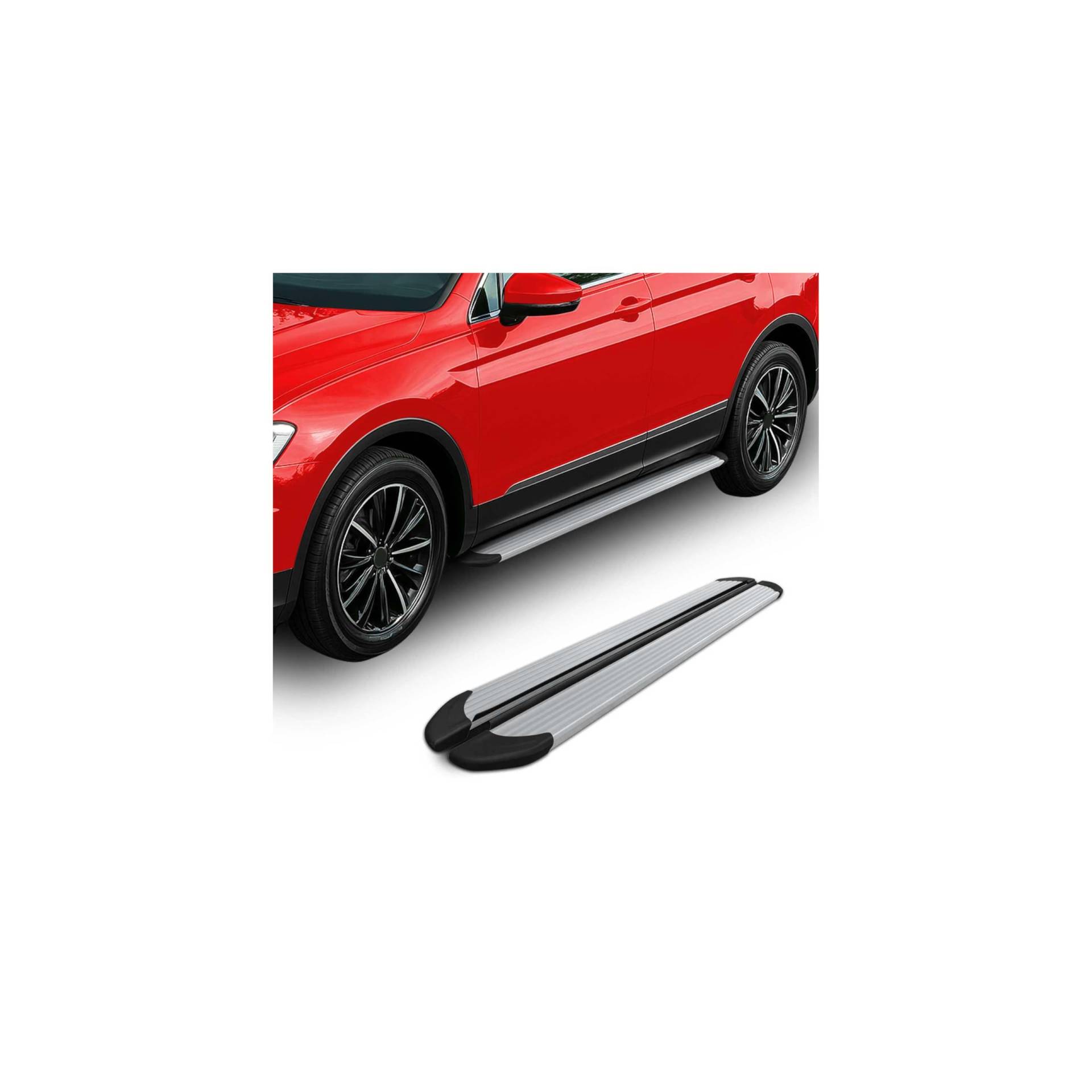 Trittbretter Seitenschweller für Ford Tourneo Custom 2023-2025 L1 Silber 2 TLG Trittbretter Seitenschweller für Ford Tourneo Custom 2023-2025 L1 Silber 2 TLG von OMAC