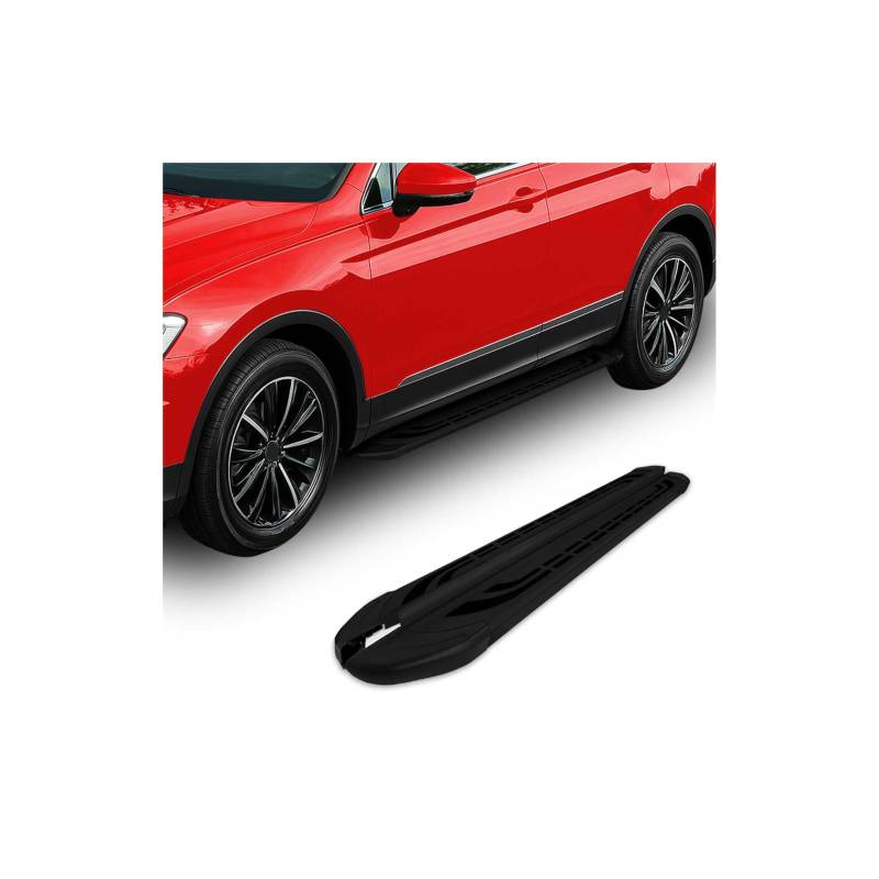 Trittbretter Seitenschweller für Toyota Yaris Cross 2023-2025 Schwarz 2 TLG von OMAC