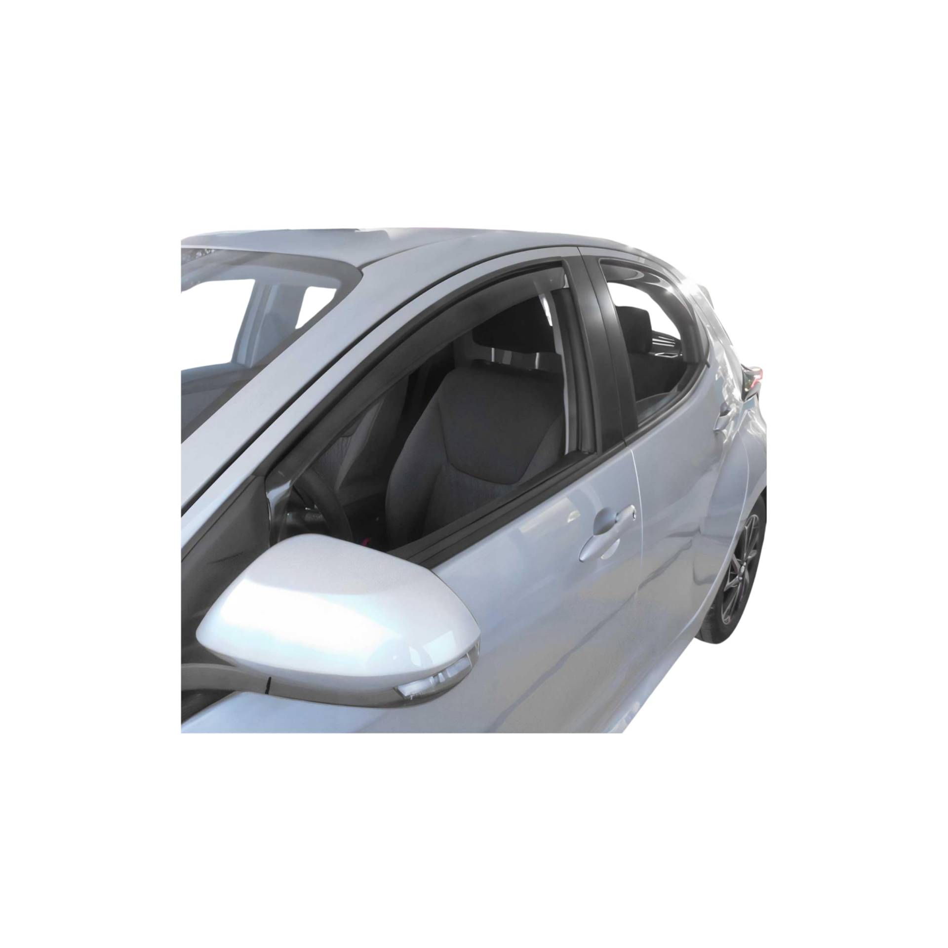Windabweiser Regenabweiser für Toyota Yaris 2020-2025 Dunkel Acryl 4tlg von OMAC