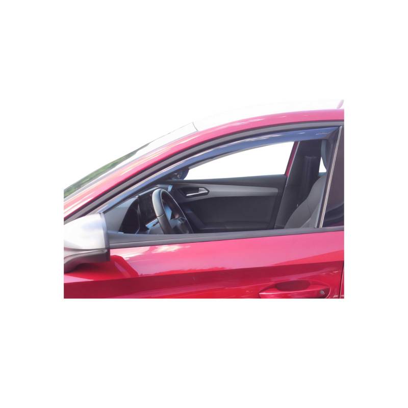Windabweiser Regenabweiser kompatibel mit Seat Leon 2020-2024 Dunkel Acryl 2tlg von OMAC