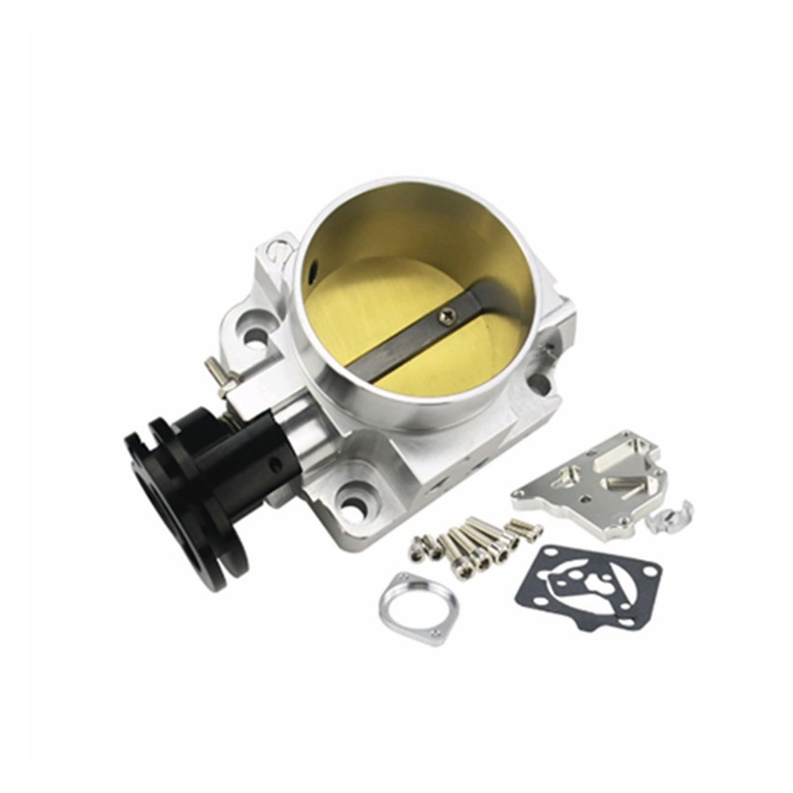 64MM Aluminium Ansaugkrümmer Drosselklappengehäuse Kompatibel Mit Mazda MX5 Miata 1,8 L BP-ZE 94-97(Silver) von OMEROPLIX