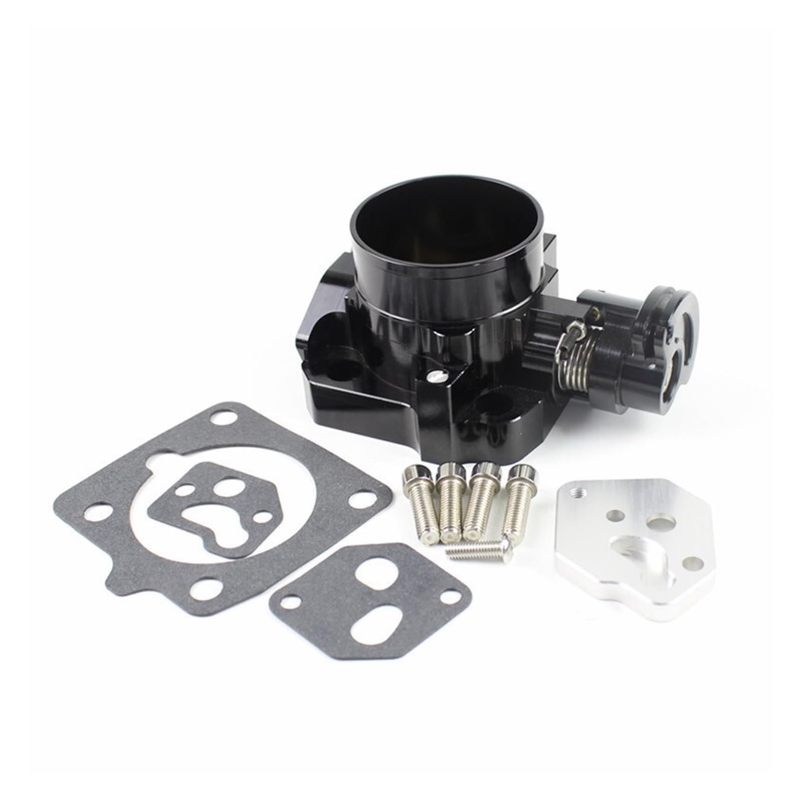 64MM Aluminium Ansaugkrümmer Drosselklappengehäuse Kompatibel Mit Mazda MX5 Miata BP-4W BP-Z3 99-05(Black) von OMEROPLIX