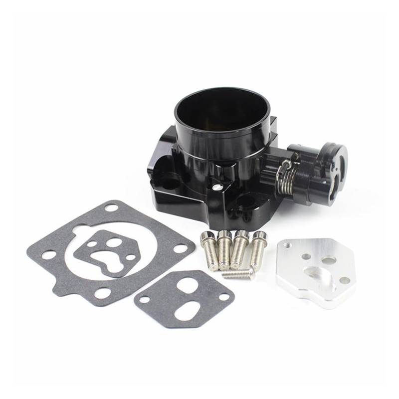 64MM Aluminium Ansaugkrümmer Drosselklappengehäuse Kompatibel Mit Mazda MX5 Miata BP-4W BP-Z3 99-05(Black) von OMEROPLIX