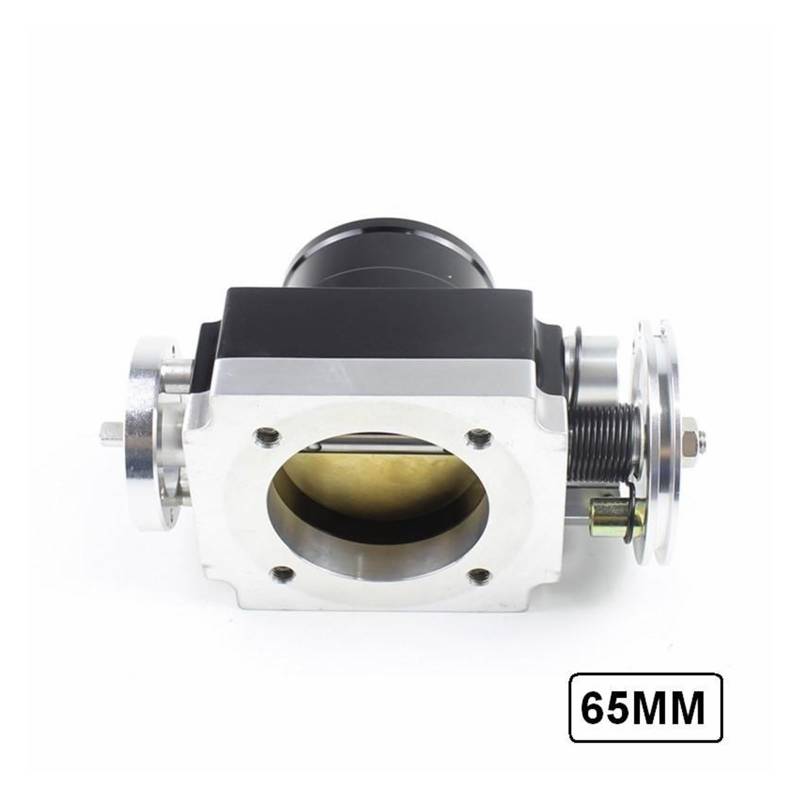 65MM Universal High Flow Aluminium Billet CNC Drosselklappengehäuse Kompatibel mit 2,5 Zoll Ansaugkrümmer(Blue) von OMEROPLIX