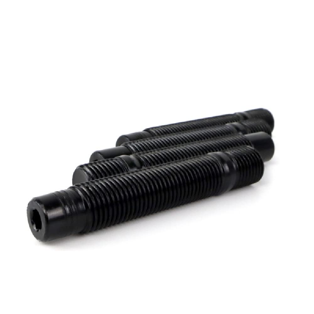 OMP LICENCIA SATZ MIT 4 STEHBOLZEN FÜR AUTOFELGEN OMP M14X1.25 LÄNGE 100MM 100 MM Schwarz von OMP