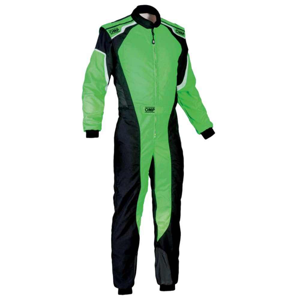 OMP KS-3 Kart Racing Suit, Schwarz/Grün von OMP