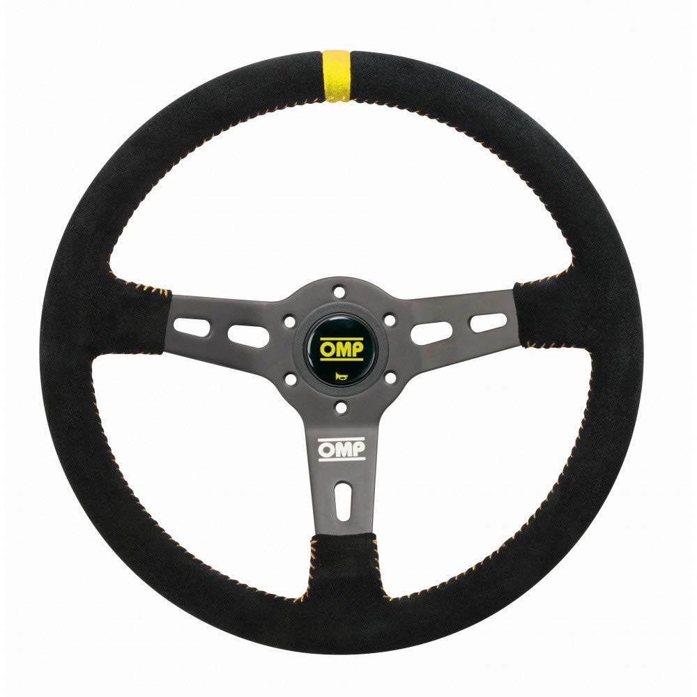 OMP RS Steering Wheel Negro/Amarillo D. 350, schwarz von OMP
