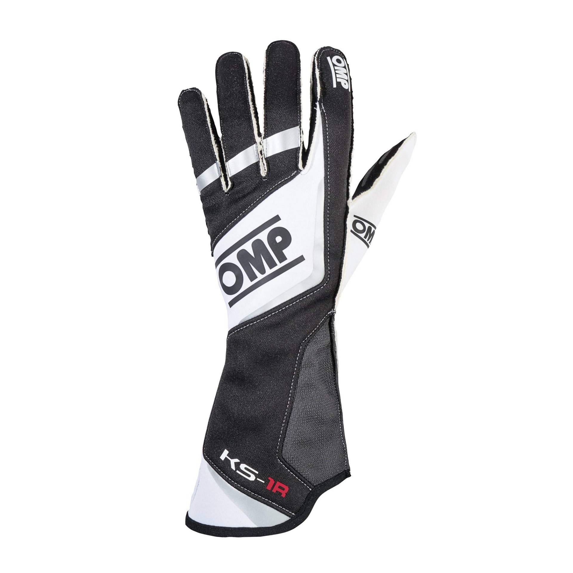 OMP OMPKK02740071S Handschuhe KS-1R Schwarz/Weiß/Silber Größe , Talla S von OMP