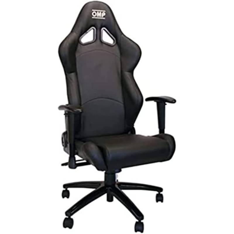 Omp Bürostuhl mit Armlehne Schwarz Gaming Stuhl Schreibtischstuhl Chefsessel Racingstuhl Gaming von OMP