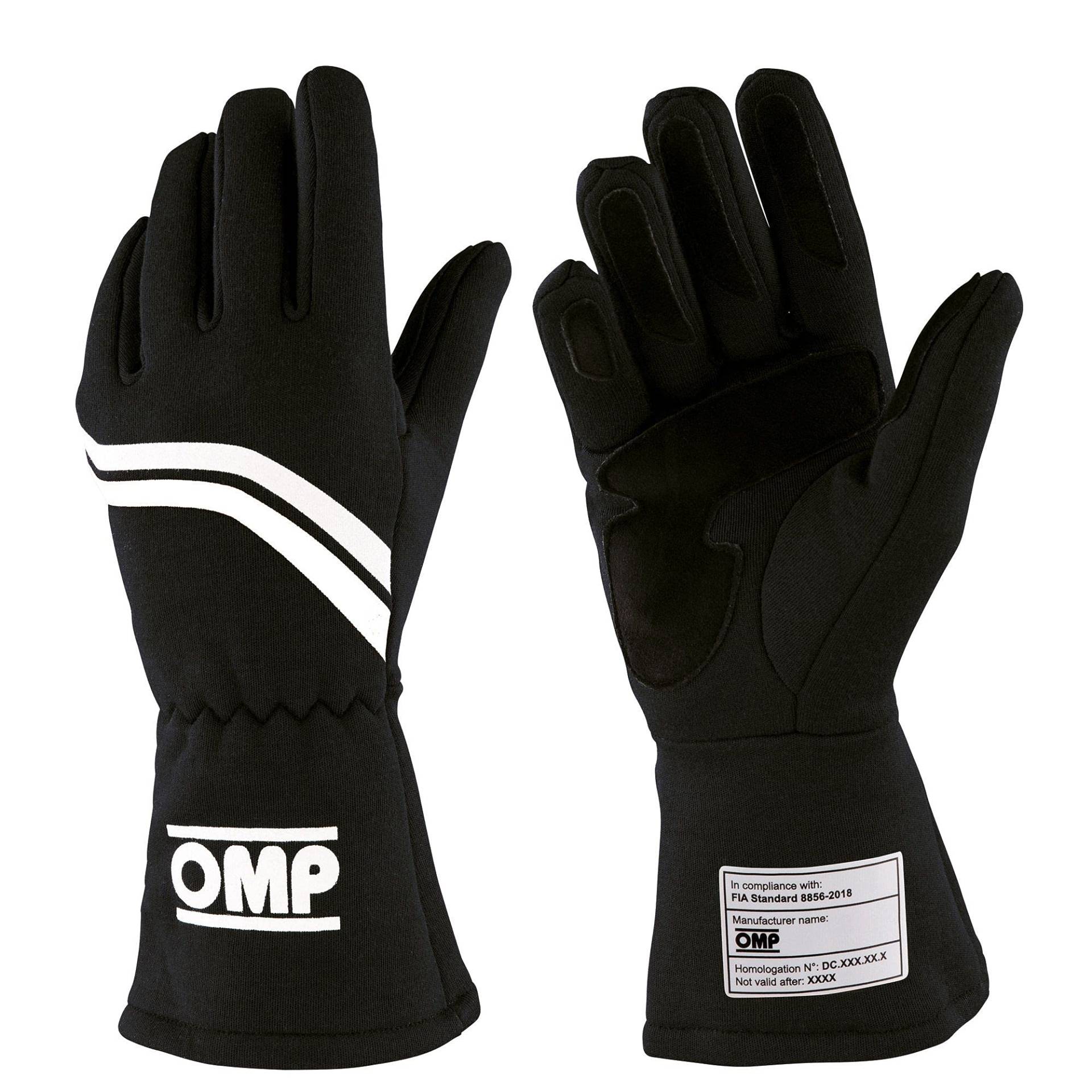 Omp Damen Handschuhe My2021 schwarz Größe L FIA 8856-2018 von OMP