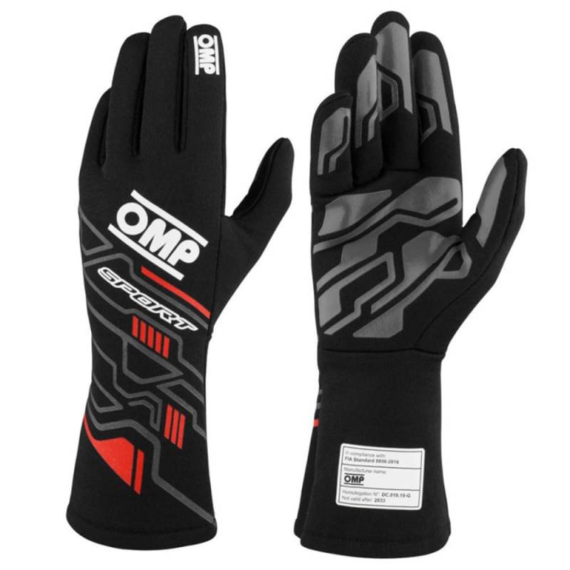 Omp GUANTES SPORT FIA 8856-2018 NEGRO/ROJO TALLA L von OMP