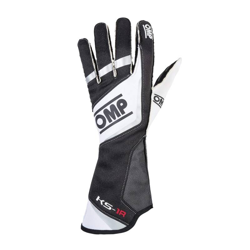 OMP OMPKK02740071S Handschuhe KS-1R Schwarz/Weiß/Silber Größe , Talla S von OMP