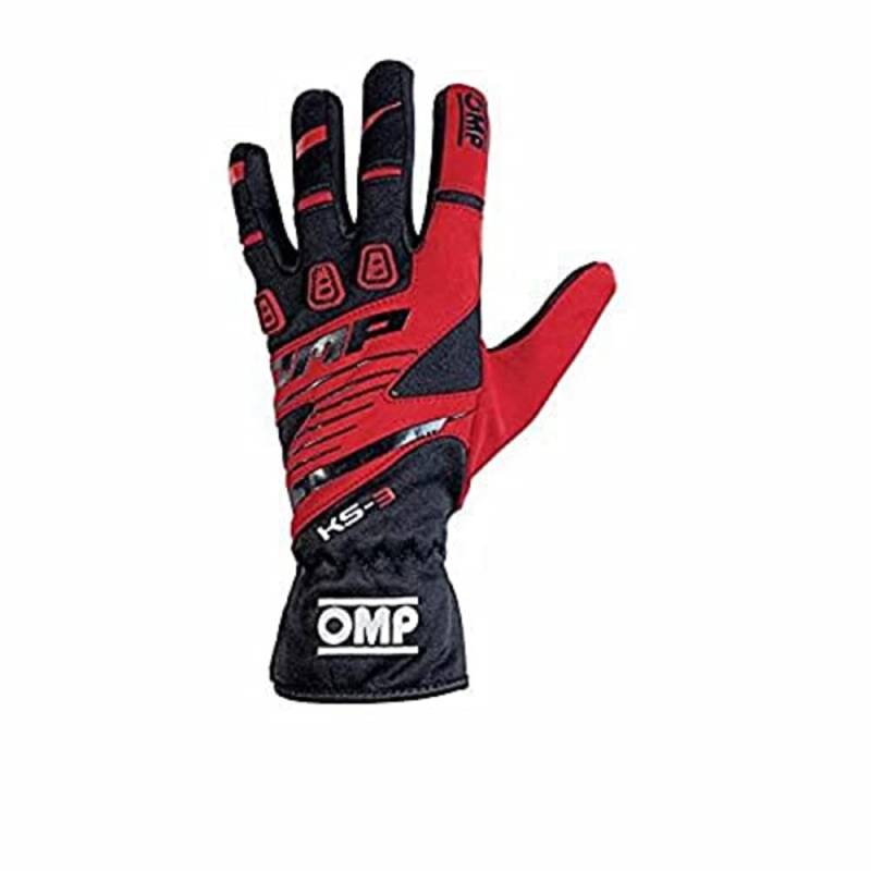 Omp OMPKK02743E060006 Ks-3 Handschuhe My2018 Schwarz/Rot Size 6 von OMP