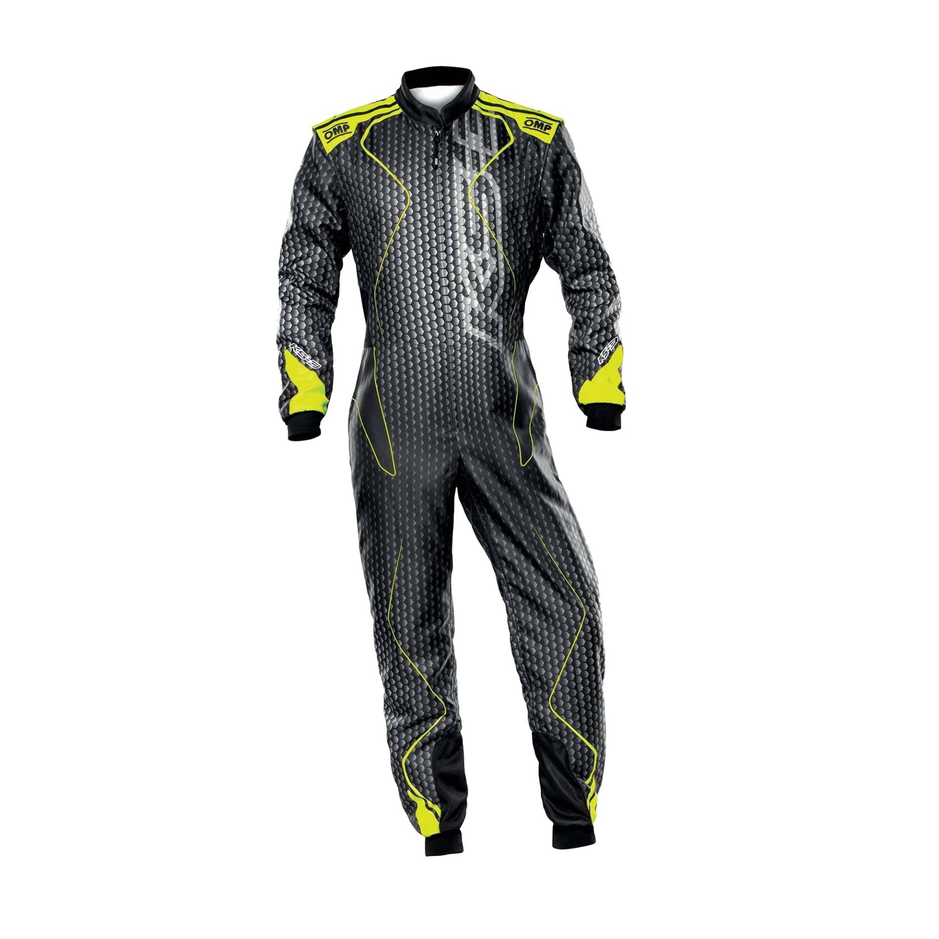 Omp Overall KS-3R Art Kart Overall (for Kids) Schwarz/Neongelb, Größe 120 (Kids) von OMP