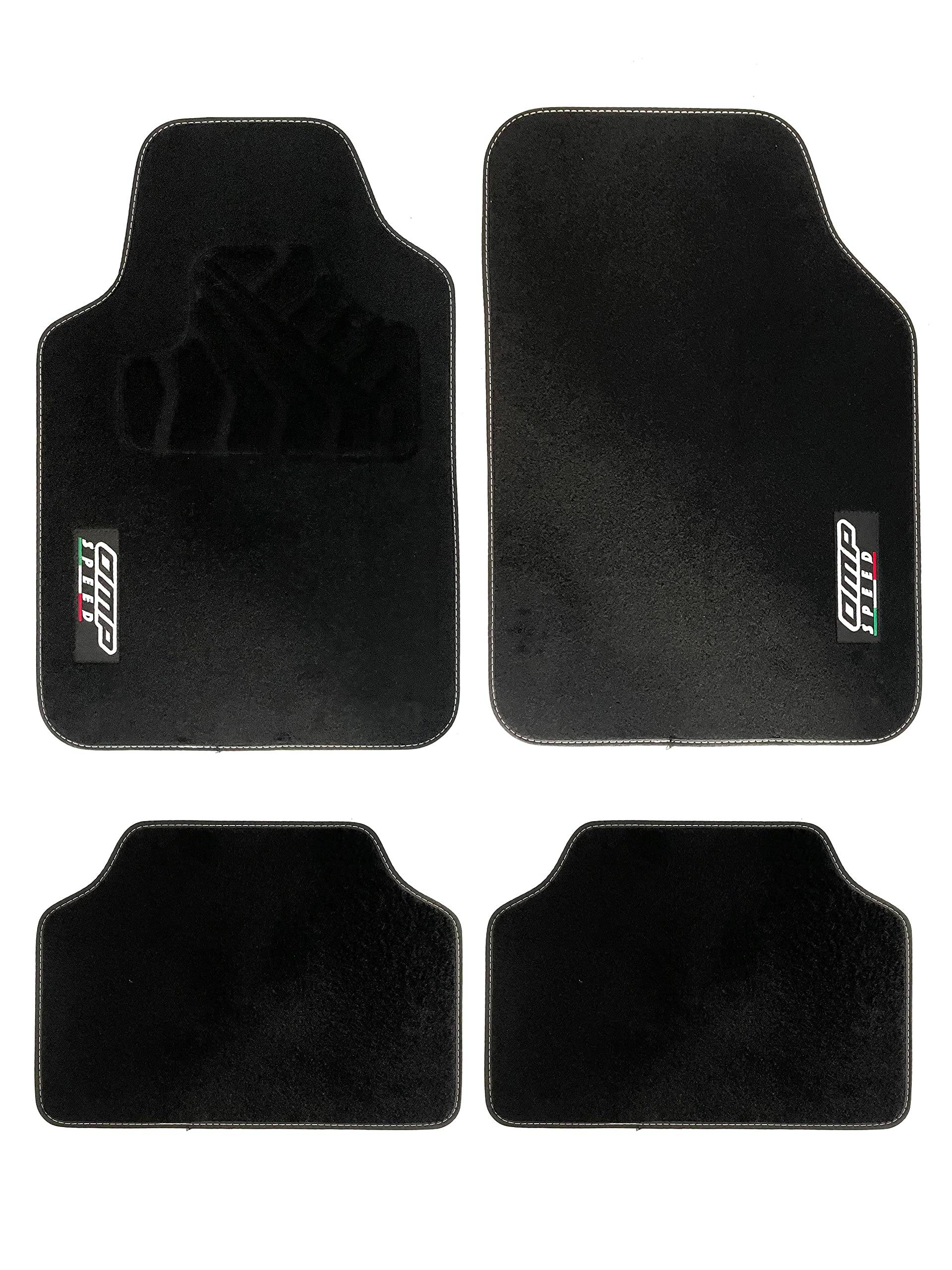 OMPLICENCI Omp Speed Black Car Matten Set 4 Teile -Carpet Universal Car Matten Nicht -Schlupf Mit Italienischem Flaggenlogo OMPLICENCI Omp Speed Black Car Matten Set 4 Teile -Carpet Universal Car Matten Nicht -Schlupf Mit Italienischem Flaggenlogo von OMP