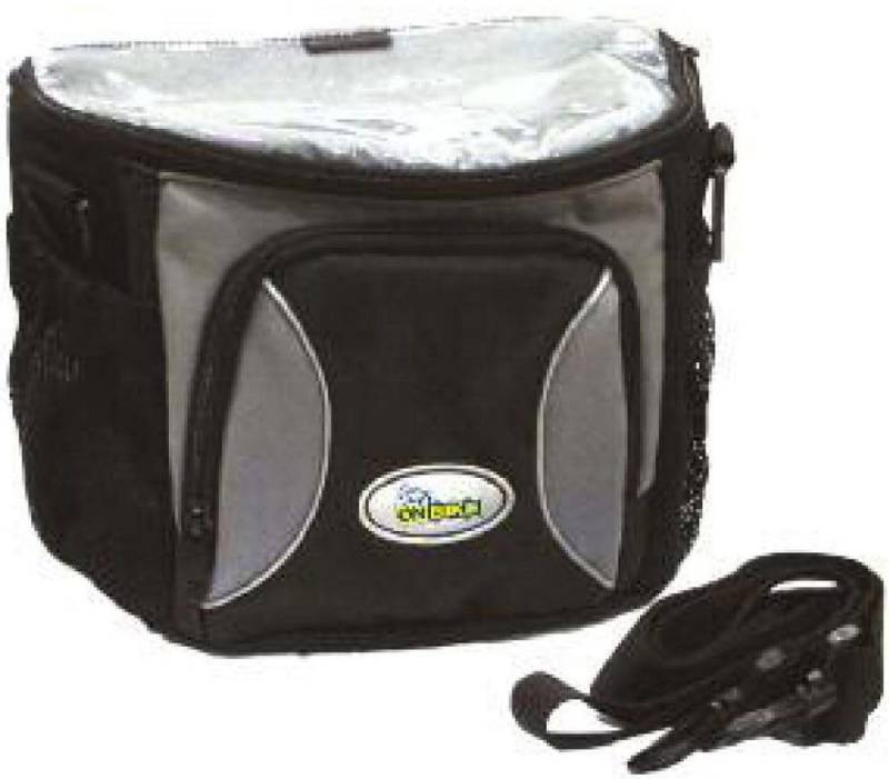 ONBIKE - Universelle PVC-Fahrradtasche | Lenkerbefestigung | Mehrere Taschen | Wasserdichte obere Tasche | Schultertasche, Keine Farbe, Einheitsgröße, Synthetisch von ON BIKE