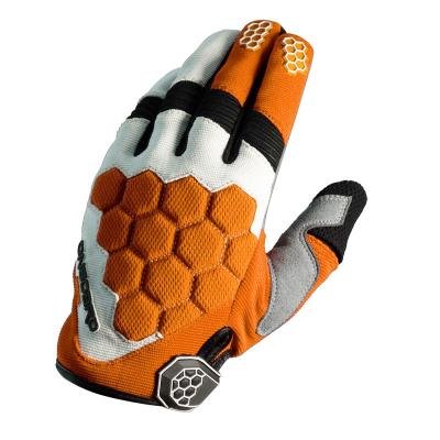 ON BOARD Cross-Handschuhe MX3, Unisex, L, Orange/Weiß/Schwarz von ON BOARD