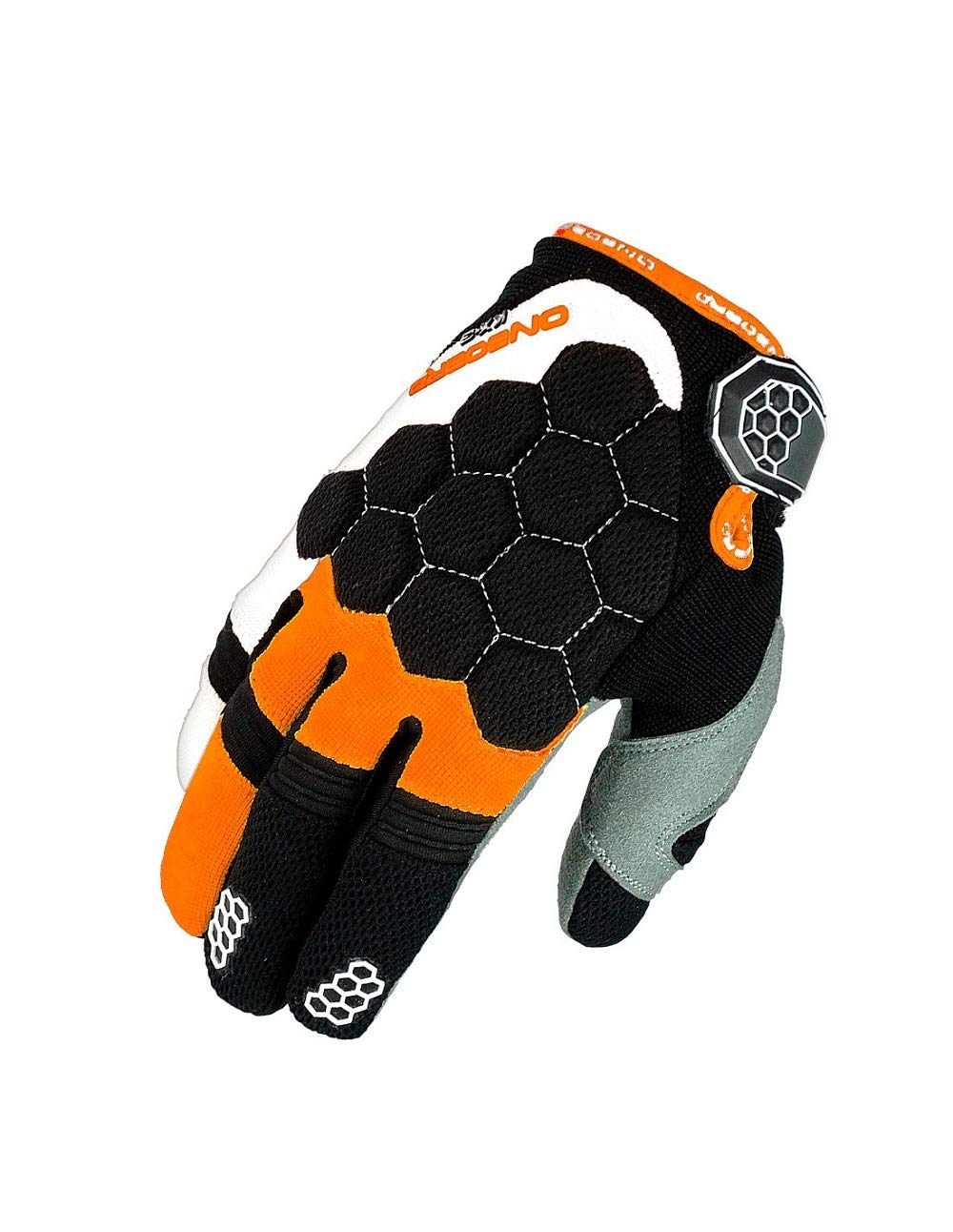 ON BOARD Kinder-Motocross-Handschuhe KX-3, KID UNISEX, XS, schwarz/orange von ON BOARD
