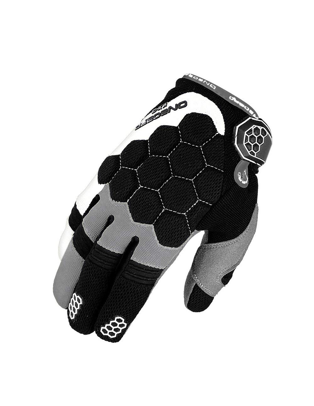 ON BOARD Motocross-Handschuhe für Kinder, KX-3, KID UNISEX, XL, schwarz/grau/weiß von ON BOARD