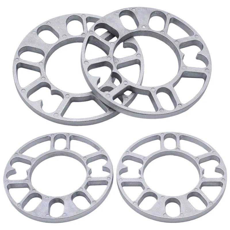2 Stück 10 Mm Verbreiterte Radnaben-Abstandshalter Aluminiumlegierung Autoreifen-Abstandshalter Autoreifen-Nabendichtungsadapter Für 4 Und 5 Schrauben Autos Spürverbreiterungsa von ONETREND