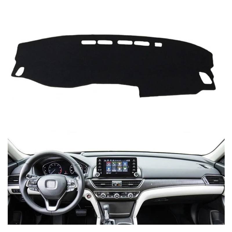 Armaturenbrett-Matte Für Accord 10th 2018 2019 2020 2021 2022 Auto Dashboard Abdeckung Matte Pad Dashmat Instrument Sonnenschutzdach Teppich Auto Zubehör Armaturenbrett Abdeckung(Left Hand Drive) von ONETREND
