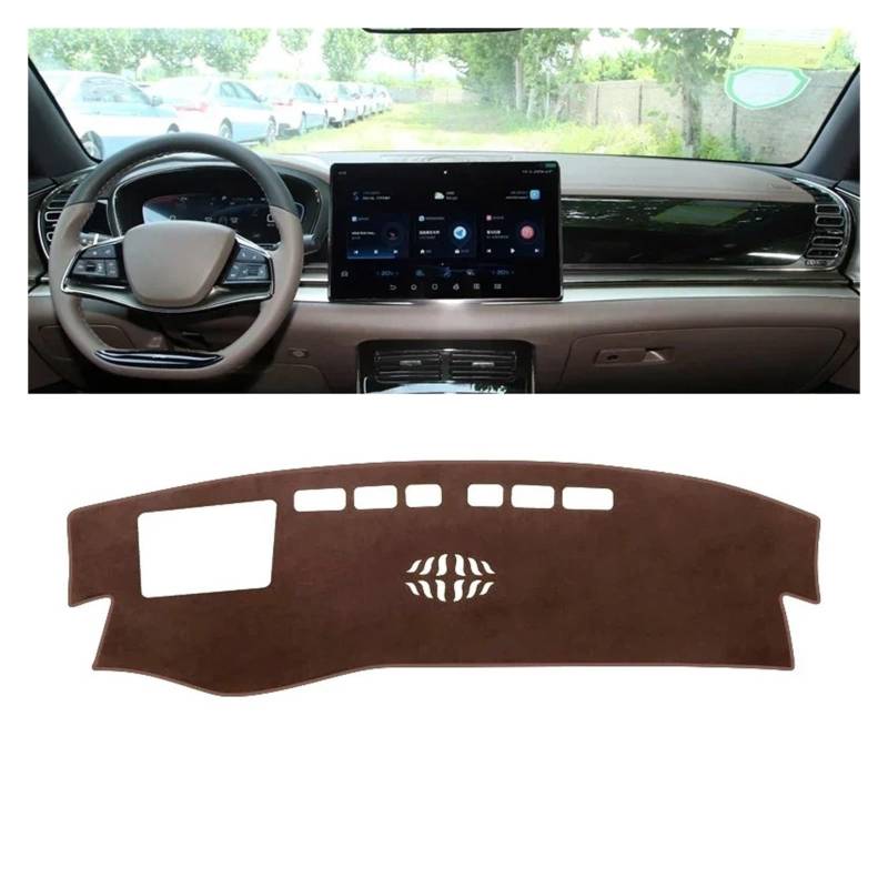 Armaturenbrett-Matte Für BYD Für Han EV Für DM-I 2020 2021 2022 2023 2024 Auto-Armaturenbrettbedeckung Instrumente Schreibtisch Sun Shade Math Dash Nicht-Schlupf-Kissen Armaturenbrett Abdeckung(With H von ONETREND