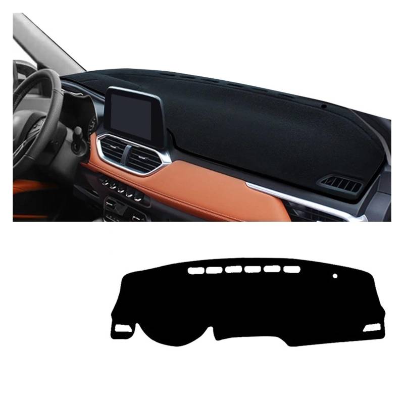 Armaturenbrett-Matte Für Baojun 510 2017 2018 2019 2020 2021 2022 2023 Auto Armaturenbrett Abdeckung Sonnenschutz Matte Zubehör Auto Armaturenbrett Abdeckung Armaturenbrett Abdeckung(A Black Side LHD) von ONETREND