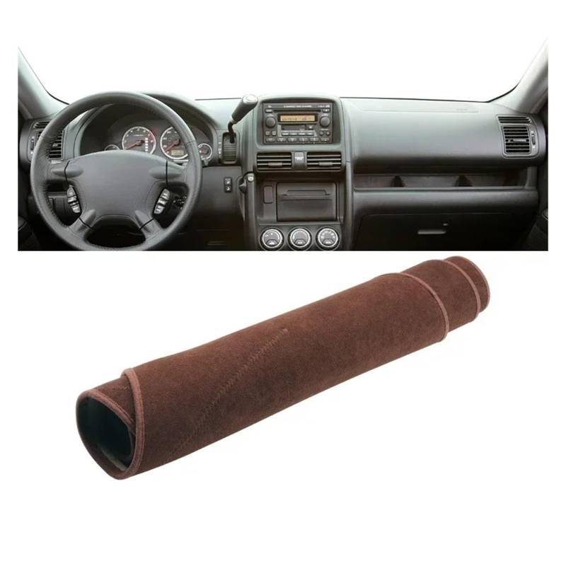 Armaturenbrett-Matte Für CR-V Für CRV II MK2 2002 2003 2004 2005 2006 LHD Auto Dashboard Abdeckung Dash Matte Sonnenschutz Nicht-Slip Pad Innen Zubehör Armaturenbrett Abdeckung(B Brown) von ONETREND