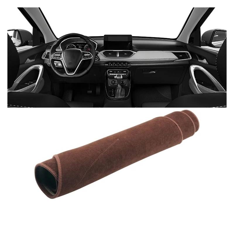 Armaturenbrett-Matte Für Chevrolet Für Captiva 2019 2020 2021 2022 2023 Auto Dashboard Abdeckung Matte Dash Board Sonnenschutz Pad Instrument Teppiche Armaturenbrett Abdeckung(B Brown) von ONETREND