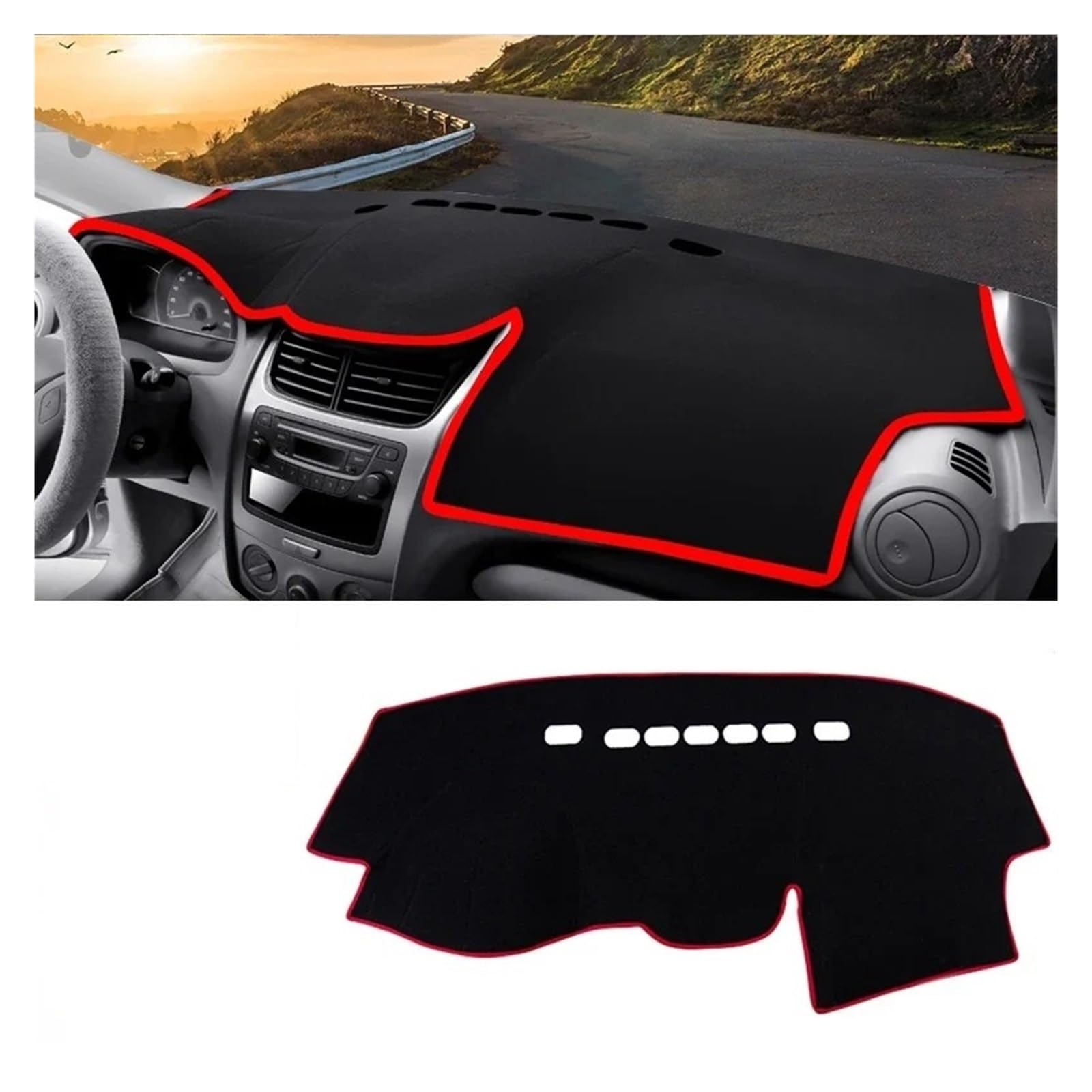 Armaturenbrett-Matte Für Chevrolet Für Sail 2009 2010 2011 2012 2013 2014 Auto Dashboard Abdeckung Instrument Schreibtisch Sonnenschutz Matte Non-slip Pad Zubehör Armaturenbrett Abdeckung(Red Side LHD Armaturenbrett-Matte Für Chevrolet Für Sail 2009 2010 2011 2012 2013 2014 Auto Dashboard Abdeckung Instrument Schreibtisch Sonnenschutz Matte Non-slip Pad Zubehör Armaturenbrett Abdeckung(Red Side LHD von ONETREND