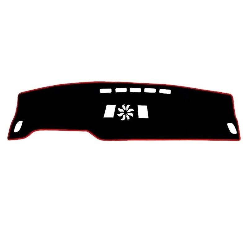 Armaturenbrett-Matte Für GAC Für Trumpchi GS8 II 2023 LHD Auto Dashboard Pad Abdeckung Anti Schmutz Teppich Matte Plattform Dekoration Sonnenschutz Zubehör Armaturenbrett Abdeckung(Red Thread) von ONETREND