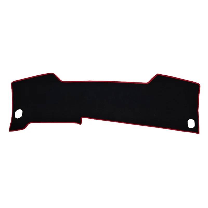 Armaturenbrett-Matte Für GAC GS3 Für Trumpchi 2024 2025 LHD Auto Dashboard Matte Abdeckung Sonnenschutz Instrument Panel Nicht-Slip Pad Innen Dekoration Armaturenbrett Abdeckung(Red Thread) von ONETREND