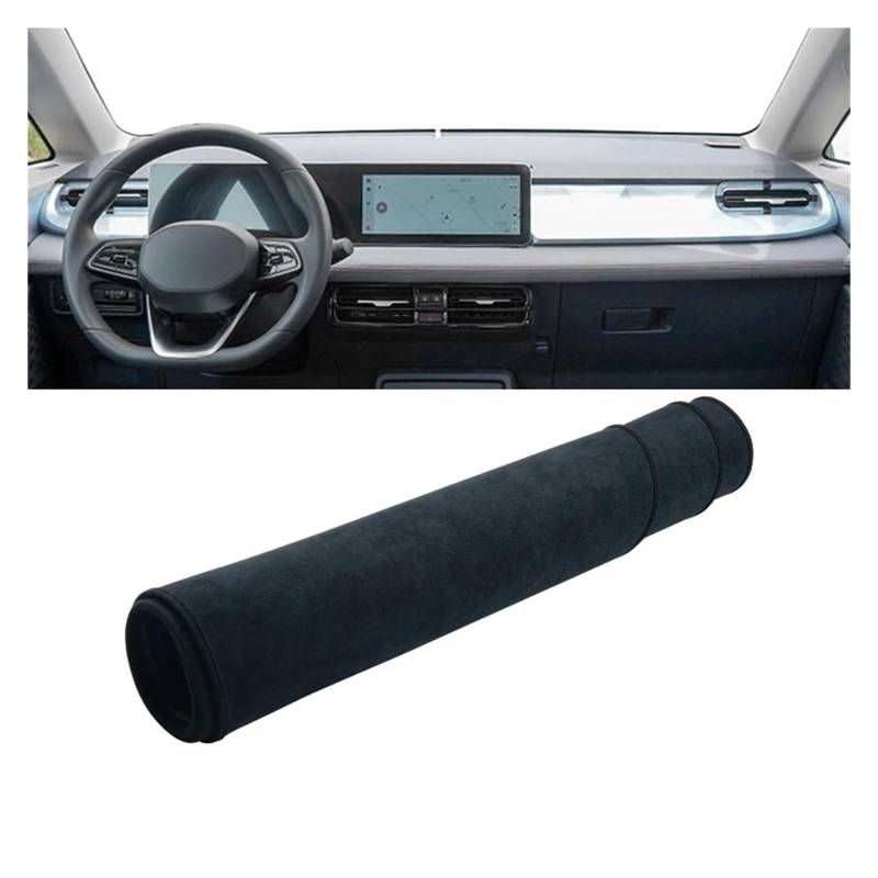 Armaturenbrett-Matte Für Geely Für Geometry E 2022 2023 2024 Auto Dashboard-Deckungsmatte Matte Board Sonnenschatten Nicht-Schlupf-Pad-Instrument Teppiche Armaturenbrett Abdeckung(B Black) von ONETREND