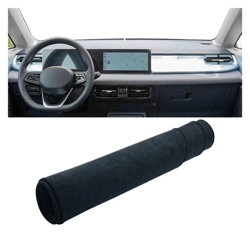 Armaturenbrett-Matte Für Geely Für Geometry E 2022 2023 2024 LHD Auto Dashboard Abdeckung Matte Dash Board Sonnenschutz Nicht-Slip Pad Instrument Teppiche Armaturenbrett Abdeckung(B Black) von ONETREND