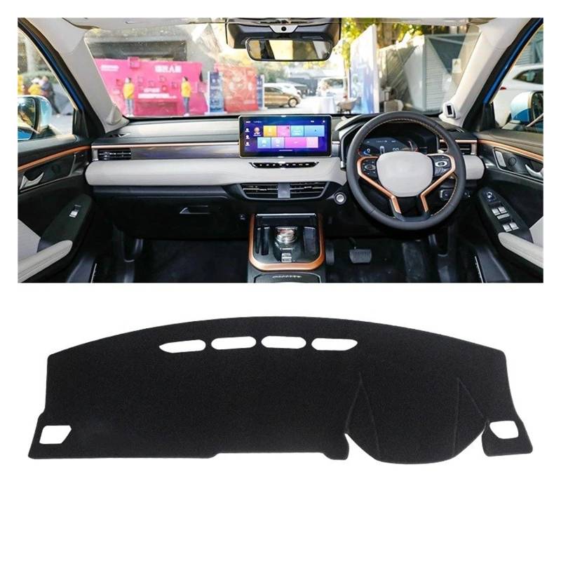 Armaturenbrett-Matte Für Haval Für Jolion 2021 2022 2023 2024 Auto Dashboard Abdeckung Sonnenschutz Pads Teppiche Instrument Panel Schreibtisch Anti-Uv Matten Fall Armaturenbrett Abdeckung(No HUD Blac von ONETREND
