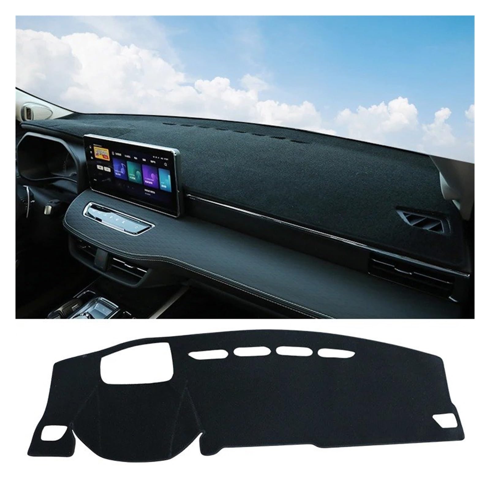 Armaturenbrett-Matte Für Haval Für Jolion 2021 2022 2023 2024 Auto Dashboard Abdeckung Sonnenschutz Pads Teppiche Instrument Panel Schreibtisch Anti-Uv Matten Fall Armaturenbrett Abdeckung(With HUD Bl Armaturenbrett-Matte Für Haval Für Jolion 2021 2022 2023 2024 Auto Dashboard Abdeckung Sonnenschutz Pads Teppiche Instrument Panel Schreibtisch Anti-Uv Matten Fall Armaturenbrett Abdeckung(With HUD Bl von ONETREND