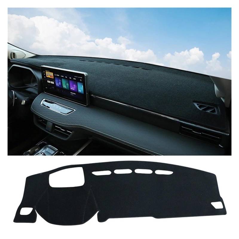 Armaturenbrett-Matte Für Haval Für Jolion 2021 2022 2023 2024 Auto Dashboard Abdeckung Sonnenschutz Pads Teppiche Instrument Panel Schreibtisch Anti-Uv Matten Fall Armaturenbrett Abdeckung(With HUD Bl von ONETREND
