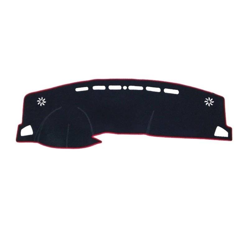 Armaturenbrett-Matte Für Haval H2 2014-2020 LHD Auto Dashboard Abdeckung Matte Sonnenschutz Pad Instrument Panel Teppiche Schutz Zubehör Armaturenbrett Abdeckung(Red Side) von ONETREND