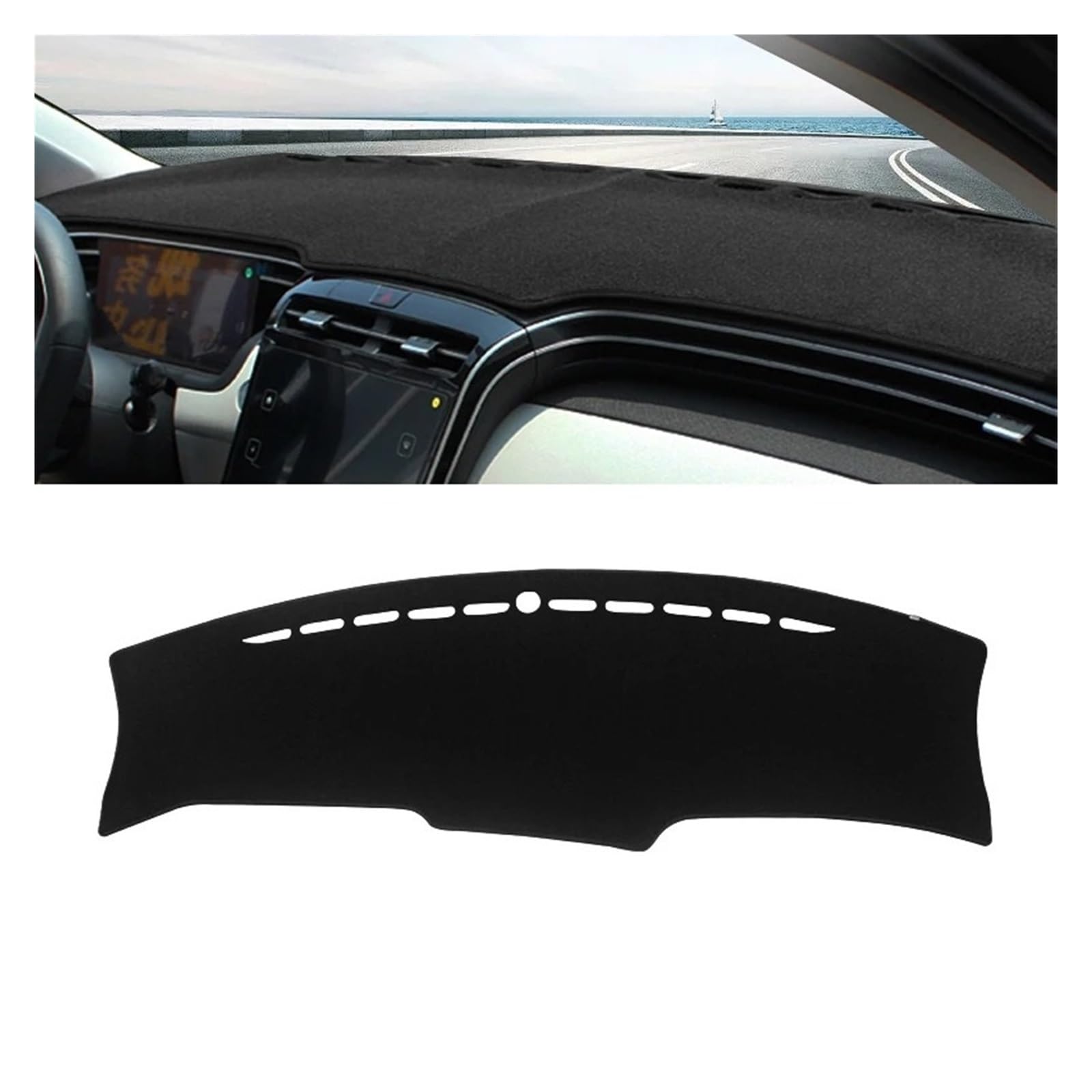 Armaturenbrett-Matte Für Hyundai Für Tucson NX4 2021 2022 2023 Auto Dashboard Abdeckung Matten Vermeiden Licht Pads Anti-Uv Fall Sonnenschutz Trim Teppiche Armaturenbrett Abdeckung(A Black Side LHD) Armaturenbrett-Matte Für Hyundai Für Tucson NX4 2021 2022 2023 Auto Dashboard Abdeckung Matten Vermeiden Licht Pads Anti-Uv Fall Sonnenschutz Trim Teppiche Armaturenbrett Abdeckung(A Black Side LHD) von ONETREND