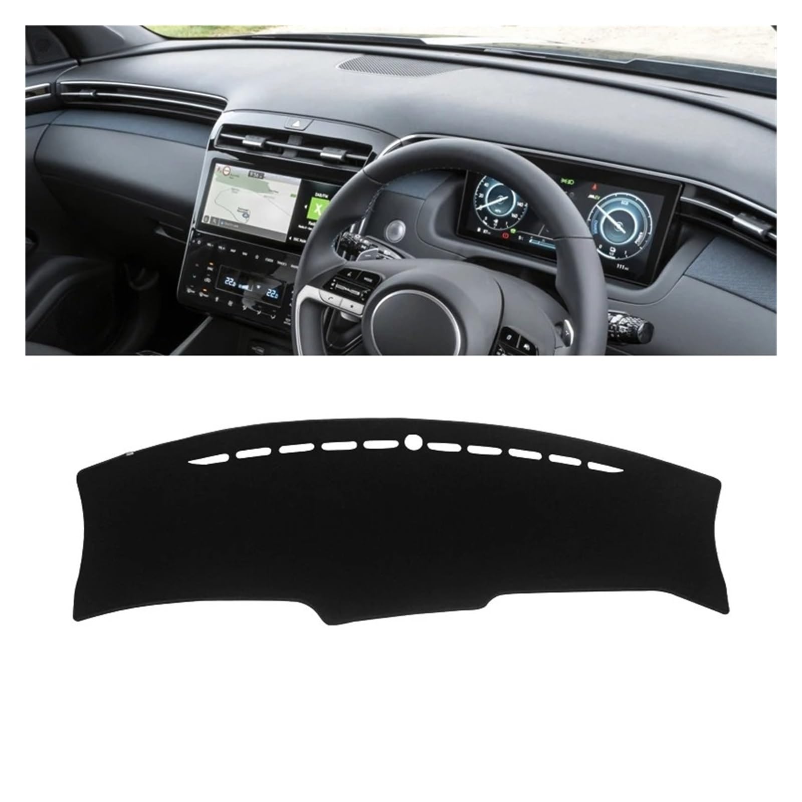 Armaturenbrett-Matte Für Hyundai Für Tucson NX4 2021 2022 2023 Auto Dashboard Abdeckung Matten Vermeiden Licht Pads Anti-Uv Fall Sonnenschutz Trim Teppiche Armaturenbrett Abdeckung(A Black Side RHD) Armaturenbrett-Matte Für Hyundai Für Tucson NX4 2021 2022 2023 Auto Dashboard Abdeckung Matten Vermeiden Licht Pads Anti-Uv Fall Sonnenschutz Trim Teppiche Armaturenbrett Abdeckung(A Black Side RHD) von ONETREND