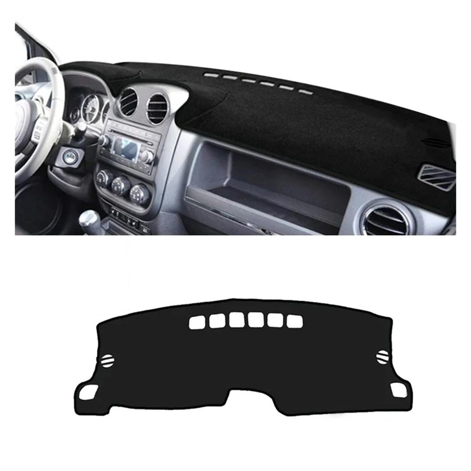 Armaturenbrett-Matte Für Jeep Für Patriot 2007 2008 2009 2010 2011 2012 2013 2014 2015 2016 Auto Dashboard Abdeckung Matte Sonnenschutz Nicht-Slip Pad Zubehör Armaturenbrett Abdeckung(A Black Side) Armaturenbrett-Matte Für Jeep Für Patriot 2007 2008 2009 2010 2011 2012 2013 2014 2015 2016 Auto Dashboard Abdeckung Matte Sonnenschutz Nicht-Slip Pad Zubehör Armaturenbrett Abdeckung(A Black Side) von ONETREND