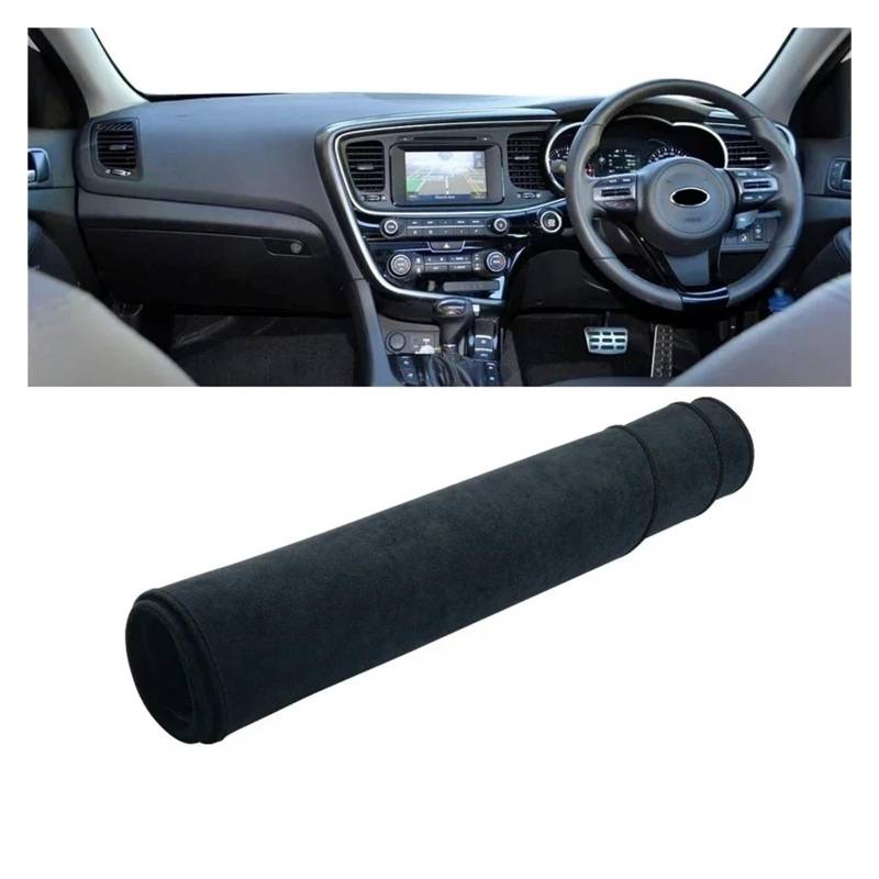 Armaturenbrett-Matte Für Kia Für Optima K5 2011 2012 2013 2014 2015 Auto Dashboard Abdeckung Dash Matte Sonnenschutz Vermeiden Licht Nicht-Slip Pad Zubehör Armaturenbrett Abdeckung(B RHD Black) von ONETREND