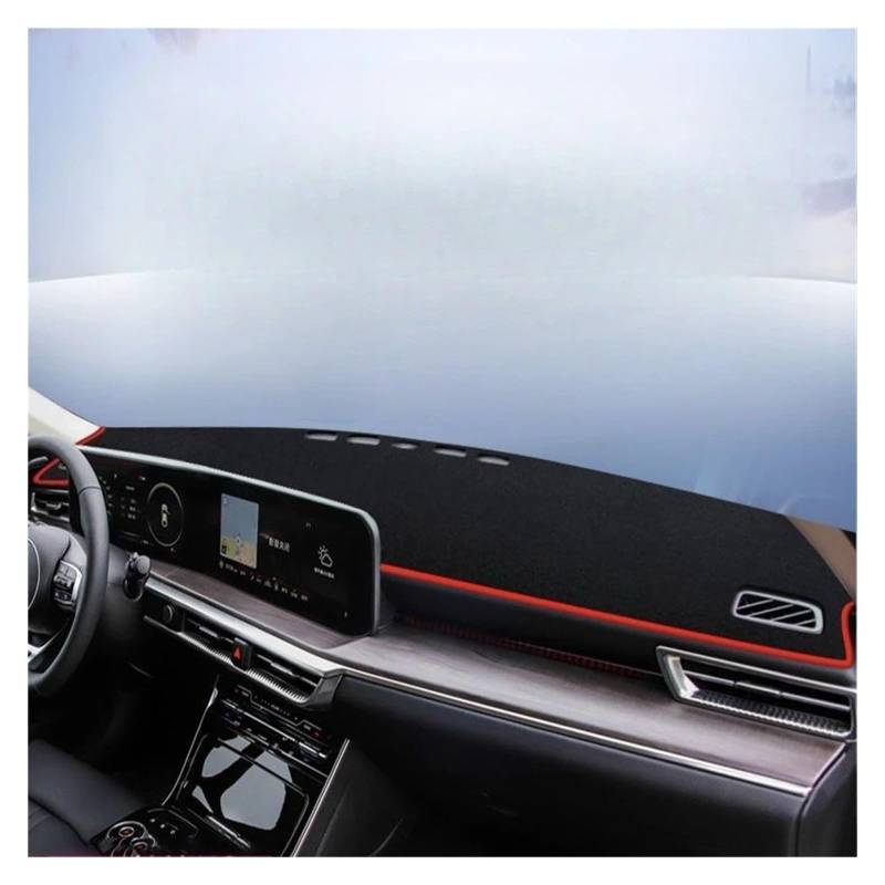 Armaturenbrett-Matte Für Kia Für Optima K5 2020 2021 Auto Zubehör Dashboard Abdeckung Vermeiden Licht Pad Instrument Panel Matte Teppiche Schutz Armaturenbrett Abdeckung(Red LHD) von ONETREND