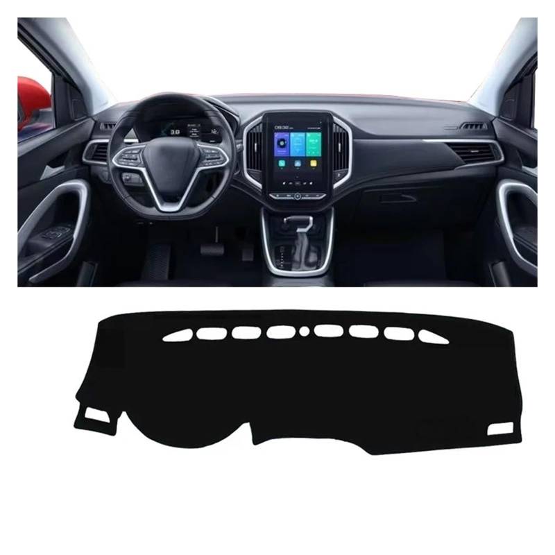Armaturenbrett-Matte Für MG Für Hector 2018 2019 2020 2021 Auto Dashboard Abdeckung Sonnenschutz Pad Zubehör Auto Dashboard Abdeckung Armaturenbrett Abdeckung(A Black Side) von ONETREND