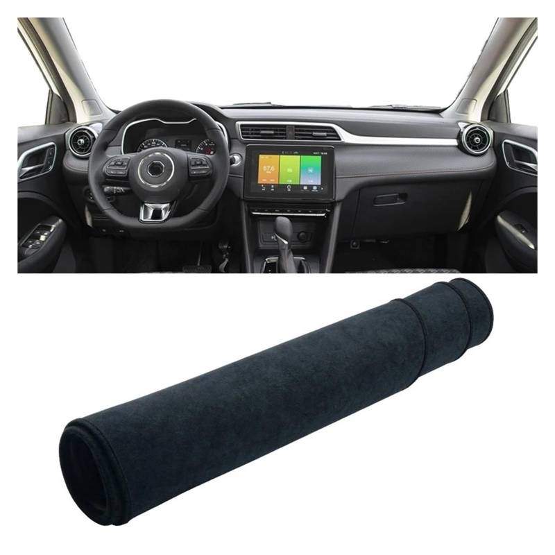 Armaturenbrett-Matte Für MG Für ZS Für EZS 2017 2018 2019 2020 2021 2022 Auto Dashboard Vermeiden Licht Pad Instrument Plattform Schreibtisch Abdeckung Matte Teppiche Armaturenbrett Abdeckung(B Black von ONETREND