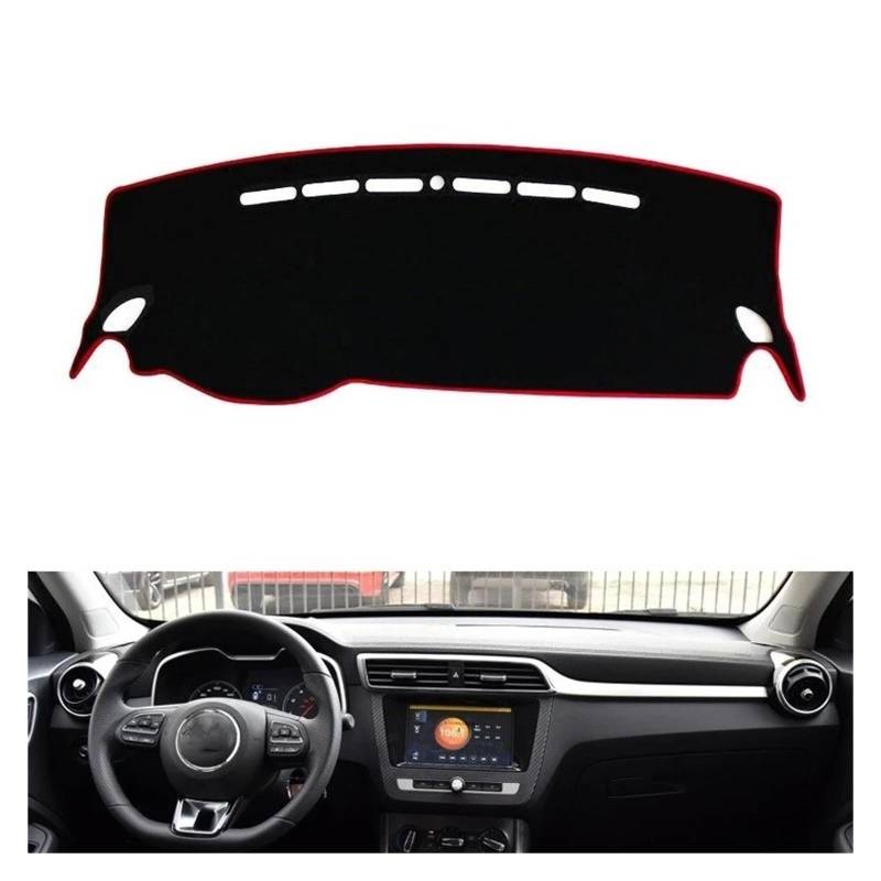 Armaturenbrett-Matte Für MG Für ZS Für EZS 2017 2018 2019 Rechts Und Links Hand Stick Auto Dashboard Abdeckungen Matte Schatten Kissen Pad Teppiche Zubehör Armaturenbrett Abdeckung(Left Hand Drive) von ONETREND