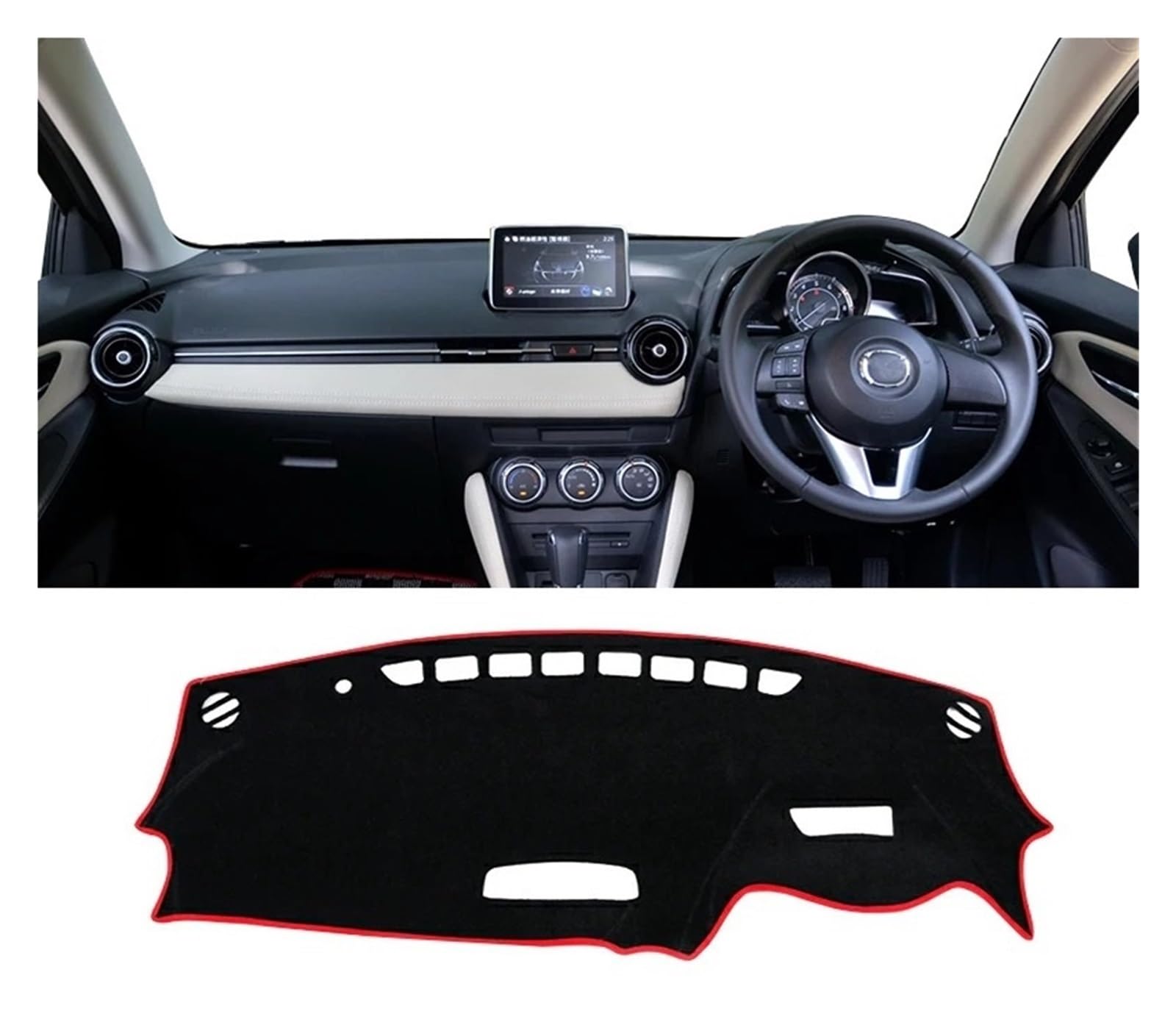 Armaturenbrett-Matte Für Mazda 2 DJ DL 2015 2016 2017 2018 2019 2020 2021 2022 2023 Auto Dashboard Abdeckung Sonnenschutz Matte Vermeiden Licht Pad Non-Slip Teppich Armaturenbrett Abdeckung(A RHD Red Armaturenbrett-Matte Für Mazda 2 DJ DL 2015 2016 2017 2018 2019 2020 2021 2022 2023 Auto Dashboard Abdeckung Sonnenschutz Matte Vermeiden Licht Pad Non-Slip Teppich Armaturenbrett Abdeckung(A RHD Red von ONETREND