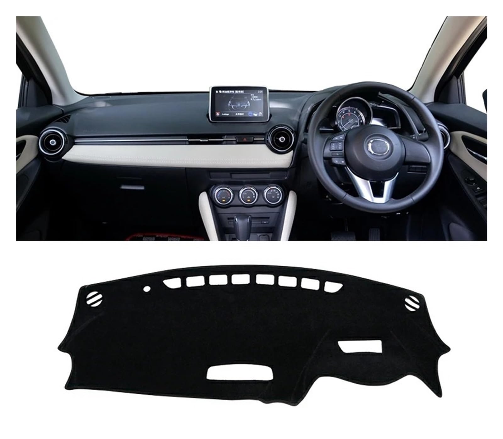 Armaturenbrett-Matte Für Mazda 2 DJ DL 2015 2016 2017 2018 2019 2020 2021 2022 2023 Auto Dashboard Abdeckung Sonnenschutz Matte Vermeiden Licht Pad Non-Slip Teppich Armaturenbrett Abdeckung(A RHD Blac Armaturenbrett-Matte Für Mazda 2 DJ DL 2015 2016 2017 2018 2019 2020 2021 2022 2023 Auto Dashboard Abdeckung Sonnenschutz Matte Vermeiden Licht Pad Non-Slip Teppich Armaturenbrett Abdeckung(A RHD Blac von ONETREND
