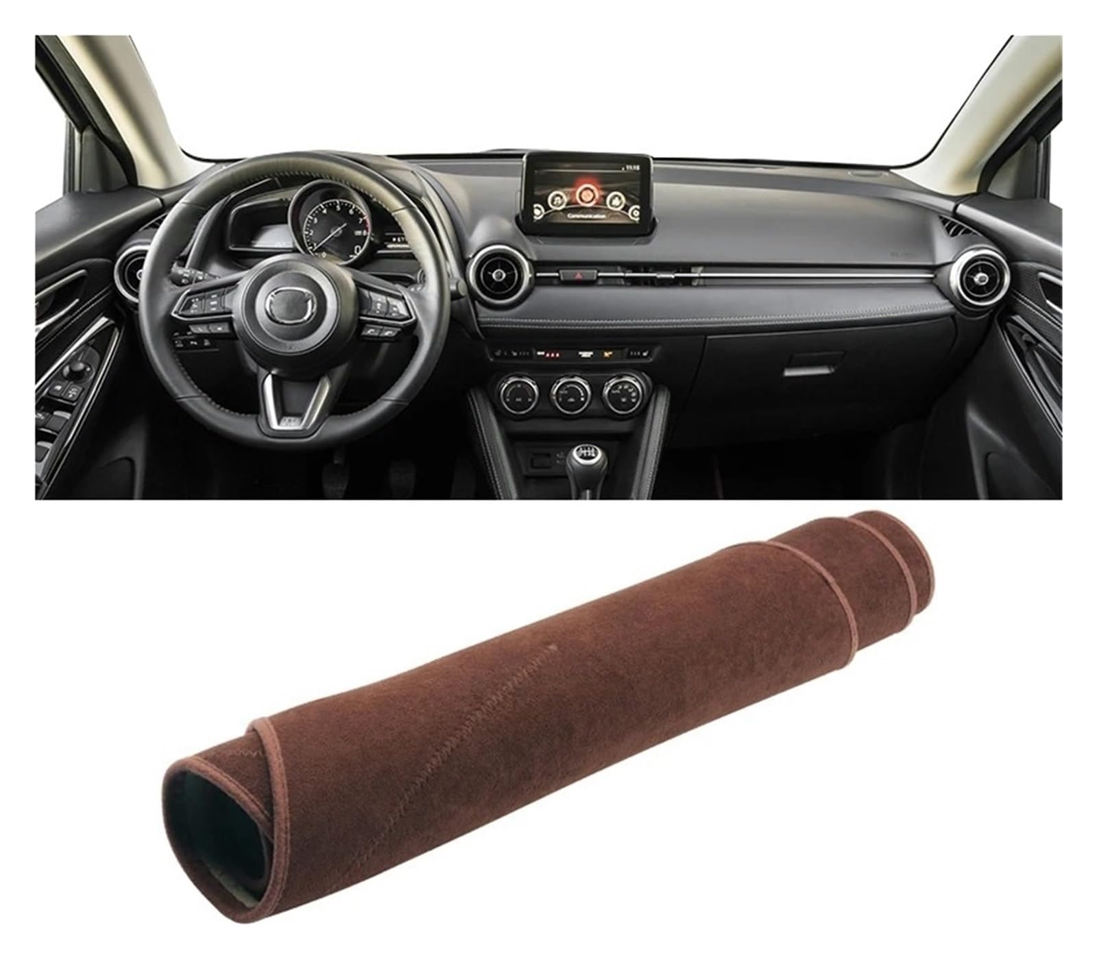 Armaturenbrett-Matte Für Mazda 2 DJ DL 2015 2016 2017 2018 2019 2020 2021 2022 2023 Auto Dashboard Abdeckung Sonnenschutz Matte Vermeiden Licht Pad Non-Slip Teppich Armaturenbrett Abdeckung(B LHD Brow Armaturenbrett-Matte Für Mazda 2 DJ DL 2015 2016 2017 2018 2019 2020 2021 2022 2023 Auto Dashboard Abdeckung Sonnenschutz Matte Vermeiden Licht Pad Non-Slip Teppich Armaturenbrett Abdeckung(B LHD Brow von ONETREND